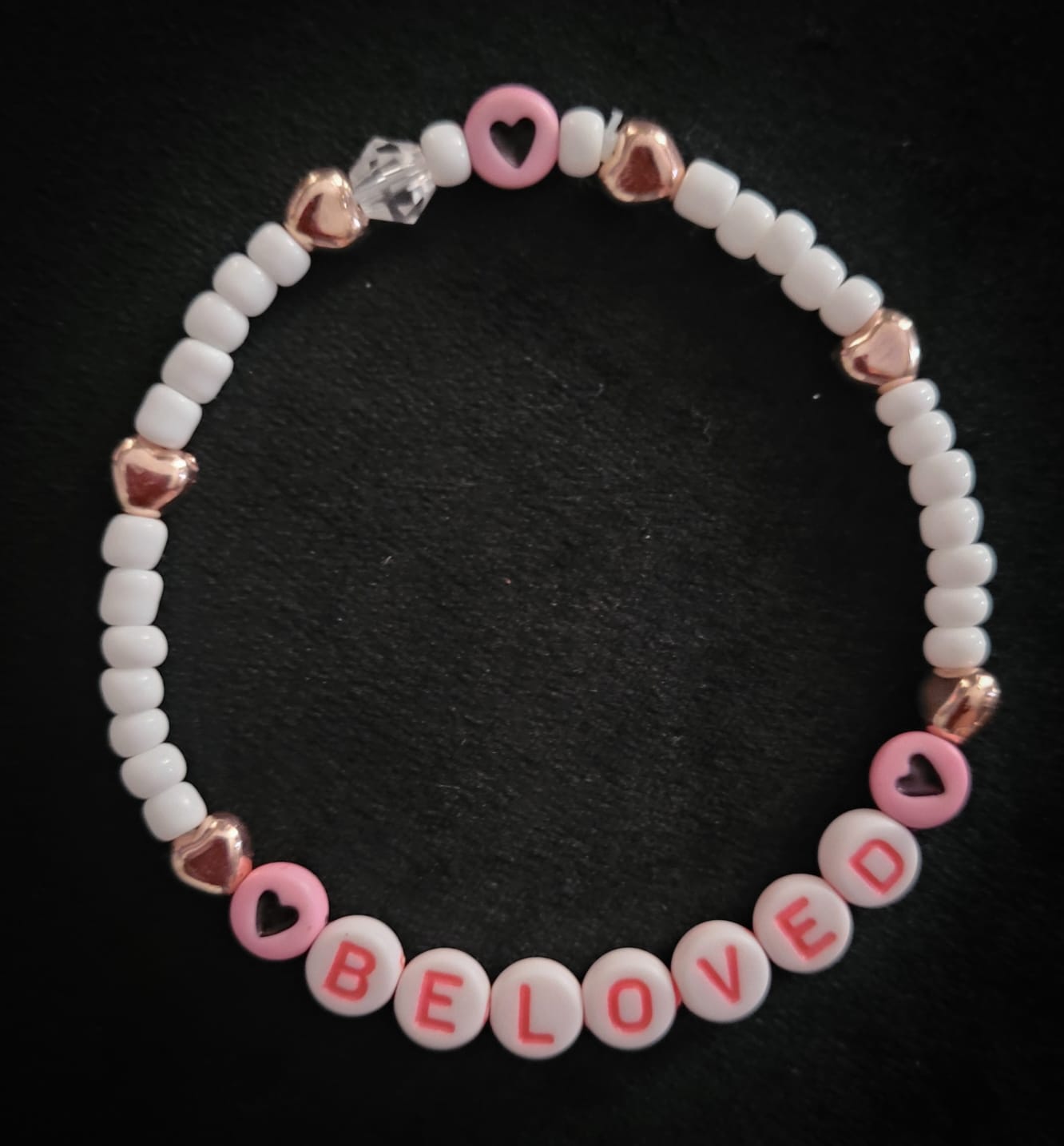 "Beloved" (White/Pink)